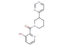 2-[(3-pyrimidin-4-ylpiperidin-1-yl)carbonyl]pyridin-3-ol