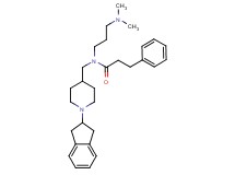 N-{[1-(2,3-dihydro-1H-inden-2-yl)-4-piperidinyl]methyl}-N-[3-(dimethylamino)propyl]-3-phenylpropanamide