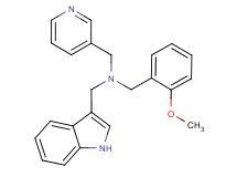 (1H-indol-3-ylmethyl)(2-methoxybenzyl)(pyridin-3-ylmethyl)amine