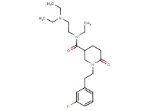 N-[2-(diethylamino)ethyl]-N-ethyl-1-[2-(3-fluorophenyl)ethyl]-6-oxo-3-piperidinecarboxamide