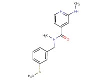 N-methyl-2-(methylamino)-N-[3-(methylthio)benzyl]isonicotinamide