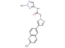 2-[4-(2-methylquinolin-6-yl)-1H-pyrazol-1-yl]-N-(2-methyl-2H-1,2,3-triazol-4-yl)acetamide