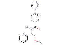 4-(1H-imidazol-1-yl)-N-(2-methoxy-1-pyridin-2-ylethyl)-N-methylbenzamide