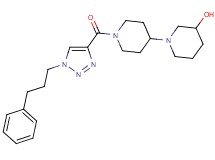 1'-{[1-(3-phenylpropyl)-1H-1,2,3-triazol-4-yl]carbonyl}-1,4'-bipiperidin-3-ol