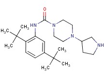N-(2,5-di-tert-butylphenyl)-4-(3-pyrrolidinyl)-1-piperazinecarboxamide dihydrochloride