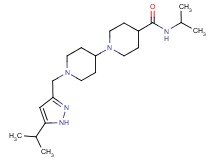 N-isopropyl-1'-[(5-isopropyl-1H-pyrazol-3-yl)methyl]-1,4'-bipiperidine-4-carboxamide