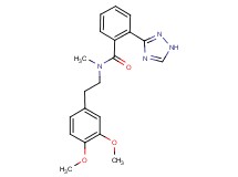N-[2-(3,4-dimethoxyphenyl)ethyl]-N-methyl-2-(1H-1,2,4-triazol-3-yl)benzamide