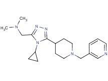 ({4-cyclopropyl-5-[1-(pyridin-3-ylmethyl)piperidin-4-yl]-4H-1,2,4-triazol-3-yl}methyl)dimethylamine