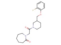 1-(2-{3-[(2-fluorophenoxy)methyl]-1-piperidinyl}-2-oxoethyl)-2-azepanone