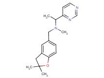 N-[(2,2-dimethyl-2,3-dihydro-1-benzofuran-5-yl)methyl]-N-methyl-1-pyrimidin-4-ylethanamine