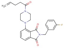 2-(3-fluorobenzyl)-4-[4-(4-pentenoyl)-1-piperazinyl]-1H-isoindole-1,3(2H)-dione