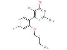 6-(2-butoxy-4-fluorophenyl)-5-chloro-2-methylpyrimidin-4-ol