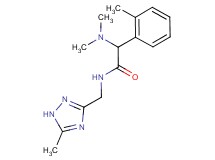 2-(dimethylamino)-2-(2-methylphenyl)-N-[(5-methyl-1H-1,2,4-triazol-3-yl)methyl]acetamide