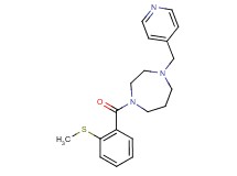 1-[2-(methylthio)benzoyl]-4-(4-pyridinylmethyl)-1,4-diazepane