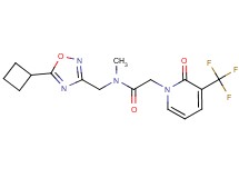 N-[(5-cyclobutyl-1,2,4-oxadiazol-3-yl)methyl]-N-methyl-2-[2-oxo-3-(trifluoromethyl)pyridin-1(2H)-yl]acetamide