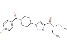 N,N-diethyl-1-[1-(4-fluorobenzoyl)-4-piperidinyl]-1H-1,2,3-triazole-4-carboxamide