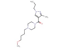 1-(4-methoxybutyl)-4-[(3-methyl-1-propyl-1H-pyrazol-4-yl)carbonyl]piperazine