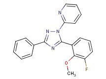 2-[5-(3-fluoro-2-methoxyphenyl)-3-phenyl-1H-1,2,4-triazol-1-yl]pyridine