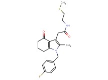 2-[1-(4-fluorobenzyl)-2-methyl-4-oxo-4,5,6,7-tetrahydro-1H-indol-3-yl]-N-[2-(methylthio)ethyl]acetamide