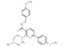 2-[[2-(dimethylamino)ethyl](methyl)amino]-N-(4-methoxybenzyl)-6-[4-(methylthio)phenyl]nicotinamide