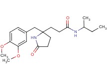 N-(sec-butyl)-3-[2-(3,4-dimethoxybenzyl)-5-oxo-2-pyrrolidinyl]propanamide