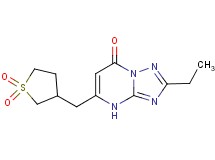 5-[(1,1-dioxidotetrahydro-3-thienyl)methyl]-2-ethyl[1,2,4]triazolo[1,5-a]pyrimidin-7(4H)-one