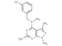 3-{[methyl(1,3,6-trimethyl-1H-pyrazolo[3,4-d]pyrimidin-4-yl)amino]methyl}phenol