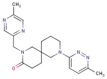 2-[(5-methyl-2-pyrazinyl)methyl]-8-(6-methyl-3-pyridazinyl)-2,8-diazaspiro[5.5]undecan-3-one