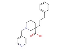 3-(3-phenylpropyl)-1-(pyridin-4-ylmethyl)piperidine-3-carboxylic acid