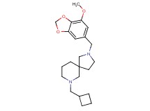 7-(cyclobutylmethyl)-2-[(7-methoxy-1,3-benzodioxol-5-yl)methyl]-2,7-diazaspiro[4.5]decane