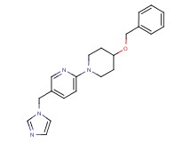 2-[4-(benzyloxy)-1-piperidinyl]-5-(1H-imidazol-1-ylmethyl)pyridine