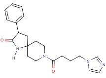 8-[4-(1H-imidazol-1-yl)butanoyl]-3-phenyl-1,8-diazaspiro[4.5]decan-2-one