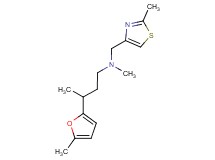 N-methyl-3-(5-methyl-2-furyl)-N-[(2-methyl-1,3-thiazol-4-yl)methyl]butan-1-amine