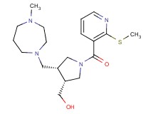 ((3R*,4R*)-4-[(4-methyl-1,4-diazepan-1-yl)methyl]-1-{[2-(methylthio)pyridin-3-yl]carbonyl}pyrrolidin-3-yl)methanol