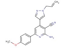 4-(1-allyl-1H-pyrazol-4-yl)-2-amino-6-(4-methoxyphenyl)nicotinonitrile