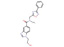 1-(2-hydroxyethyl)-N-methyl-N-[(3-phenyl-1,2,4-oxadiazol-5-yl)methyl]-1H-benzimidazole-5-carboxamide