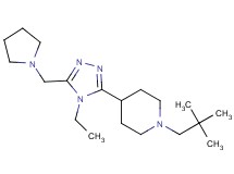 1-(2,2-dimethylpropyl)-4-[4-ethyl-5-(pyrrolidin-1-ylmethyl)-4H-1,2,4-triazol-3-yl]piperidine