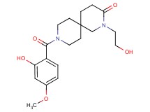 2-(2-hydroxyethyl)-9-(2-hydroxy-4-methoxybenzoyl)-2,9-diazaspiro[5.5]undecan-3-one