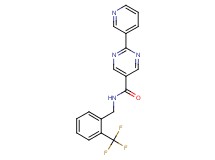 2-pyridin-3-yl-N-[2-(trifluoromethyl)benzyl]pyrimidine-5-carboxamide