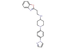 N-[2-(1,3-benzoxazol-2-yl)ethyl]-1-[4-(1H-pyrazol-1-yl)phenyl]-4-piperidinamine