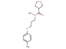 N-methyl-N-{3-[(4-methylphenyl)thio]propyl}tetrahydrofuran-3-carboxamide