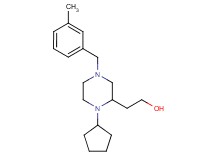 2-[1-cyclopentyl-4-(3-methylbenzyl)-2-piperazinyl]ethanol