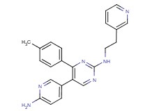 5-(6-aminopyridin-3-yl)-4-(4-methylphenyl)-N-(2-pyridin-3-ylethyl)pyrimidin-2-amine