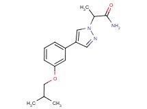 2-[4-(3-isobutoxyphenyl)-1H-pyrazol-1-yl]propanamide