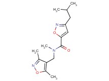 N-[(3,5-dimethyl-4-isoxazolyl)methyl]-3-isobutyl-N-methyl-5-isoxazolecarboxamide