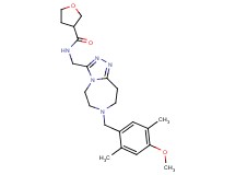 N-{[7-(4-methoxy-2,5-dimethylbenzyl)-6,7,8,9-tetrahydro-5H-[1,2,4]triazolo[4,3-d][1,4]diazepin-3-yl]methyl}tetrahydro-3-furancarboxamide