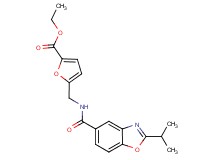ethyl 5-({[(2-isopropyl-1,3-benzoxazol-5-yl)carbonyl]amino}methyl)-2-furoate