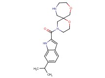 4-[(6-isopropyl-1H-indol-2-yl)carbonyl]-1,8-dioxa-4,11-diazaspiro[5.6]dodecane
