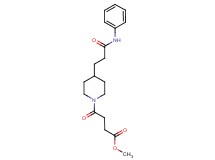 methyl 4-[4-(3-anilino-3-oxopropyl)-1-piperidinyl]-4-oxobutanoate