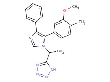 5-{1-[5-(3-methoxy-4-methylphenyl)-4-phenyl-1H-imidazol-1-yl]ethyl}-1H-tetrazole
